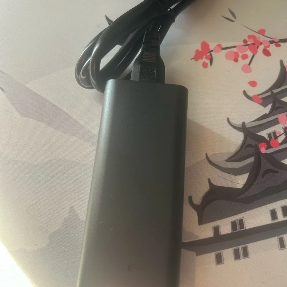 Sleek Black Power Adapter for Tablets